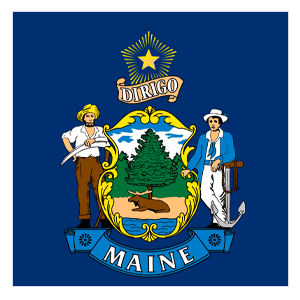 Maine flag icon